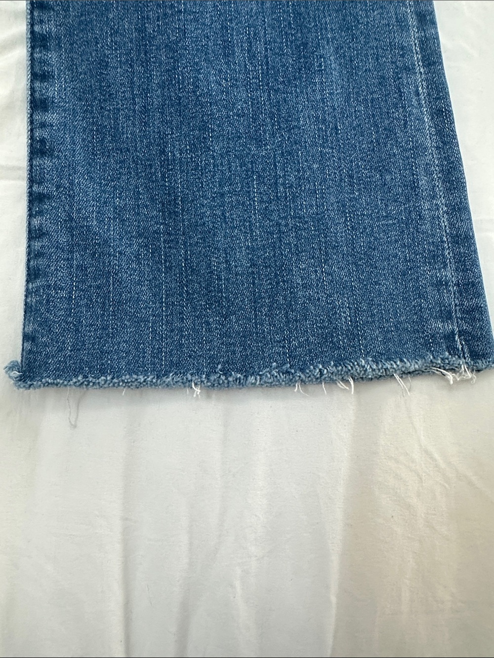 MOTHER Straight Leg Ankle Jeans in Medium Blue Wash - Picture 3 of 4